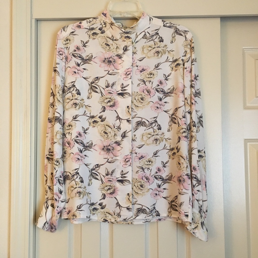 Vintage First Issue Floral Top Size 8